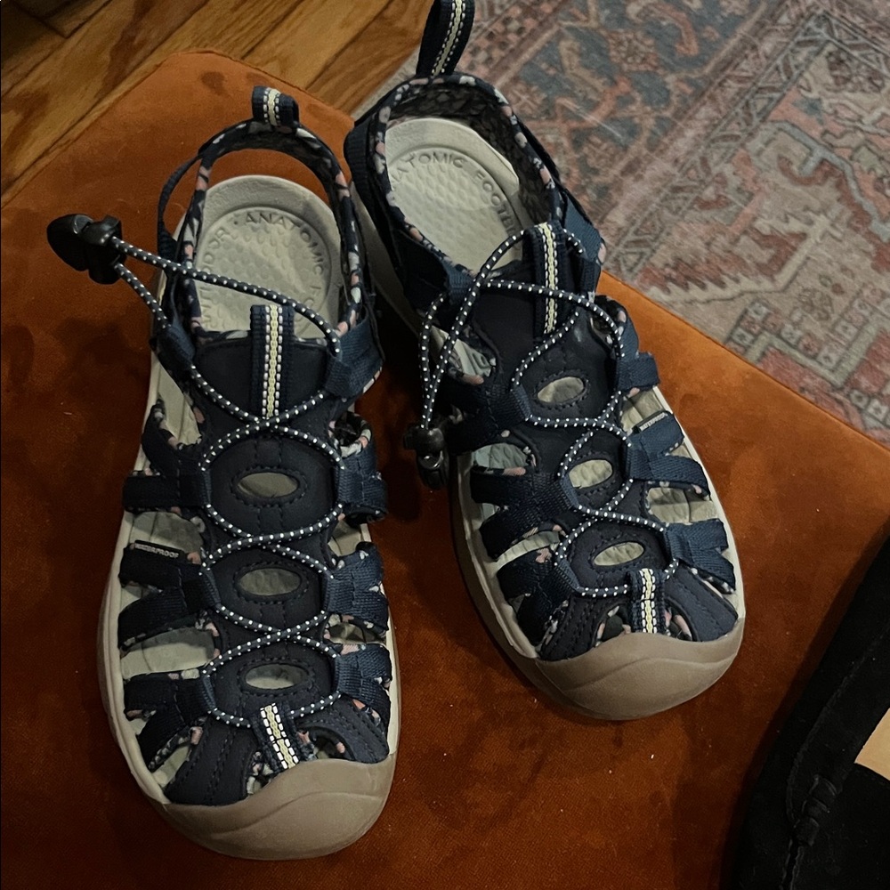 Unisex Navy Closed-Toe Keen Waterproof Adventure Sandals